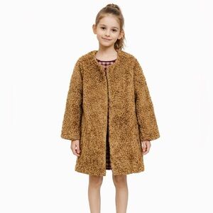 Babe & Tess kids Cozy Brown teddy Jacket coat NEW